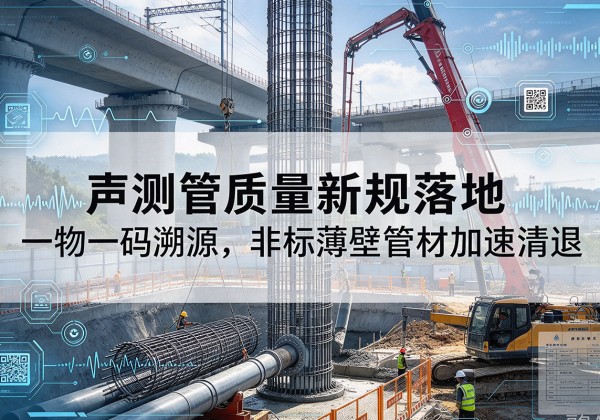 兴文声测管质量新规落地，一物一码溯源，非标薄壁管材加速清退