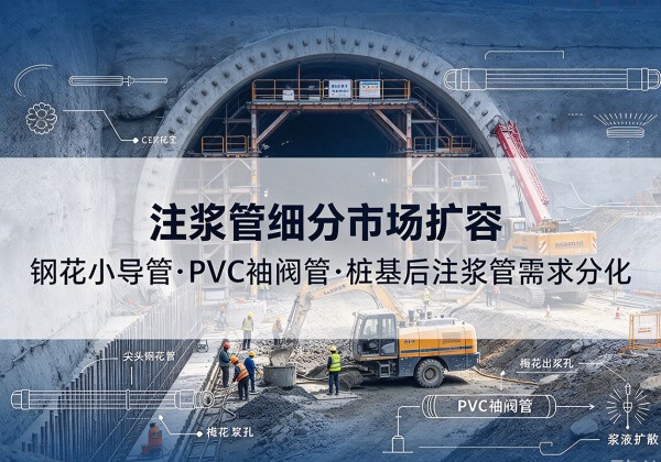兴文注浆管细分市场扩容，隧道钢花小导管、PVC 袖阀管、桩基后注浆管需求分化